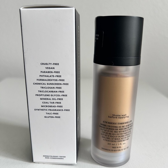bareMinerals Original Liquid Mineral Foundation Broad Spectrum Spf 20 Medium Tan - Picture 3 of 11